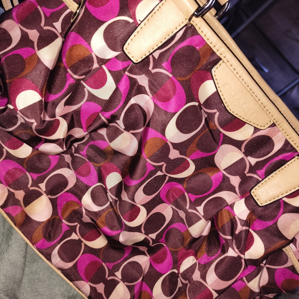 Coach Multicolor Signature Tote Bag